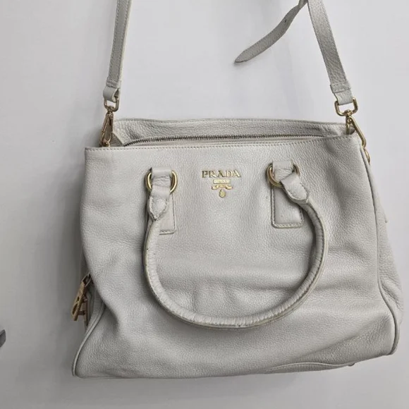 Prada White Leather Women's Bag - Picture 2 of 16